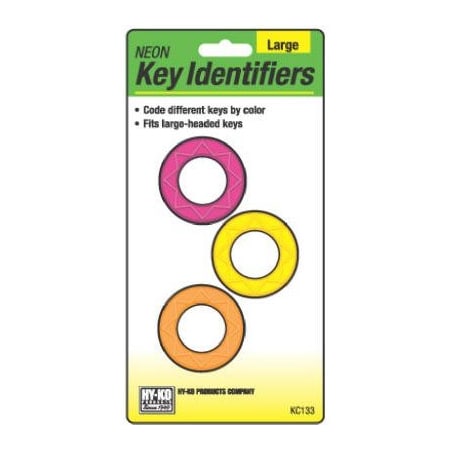 Hy-Ko Prod 3PK LG Key Identifier KC133